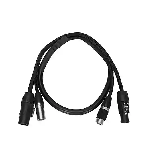 Heat pipe 1m DMX & Power Hybrid Cable With IP Seetronic True1 And XLR Connectors